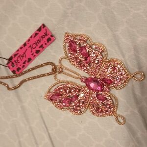 Betsey Johnson Butterfly Necklace